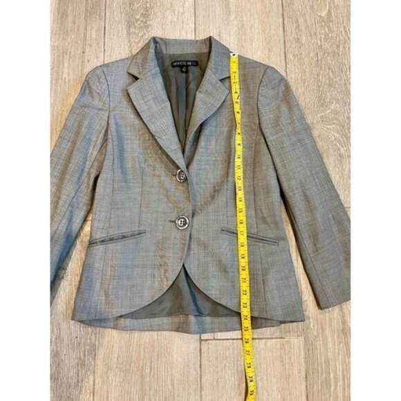 LAFAYETTE 148 women's grey wool suit blazer size 4 - Picture 7 of 11